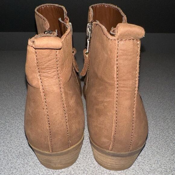Lauren Ralph Lauren NWOB Sz: 7.5 Shira‎ Bootie Brown Double Zipper Leather - Picture 5 of 8